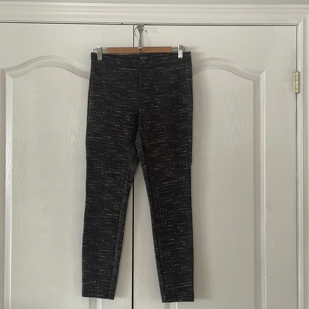 Porcphrose Charcoal Grey and White heavyweight leggings SIZE 4